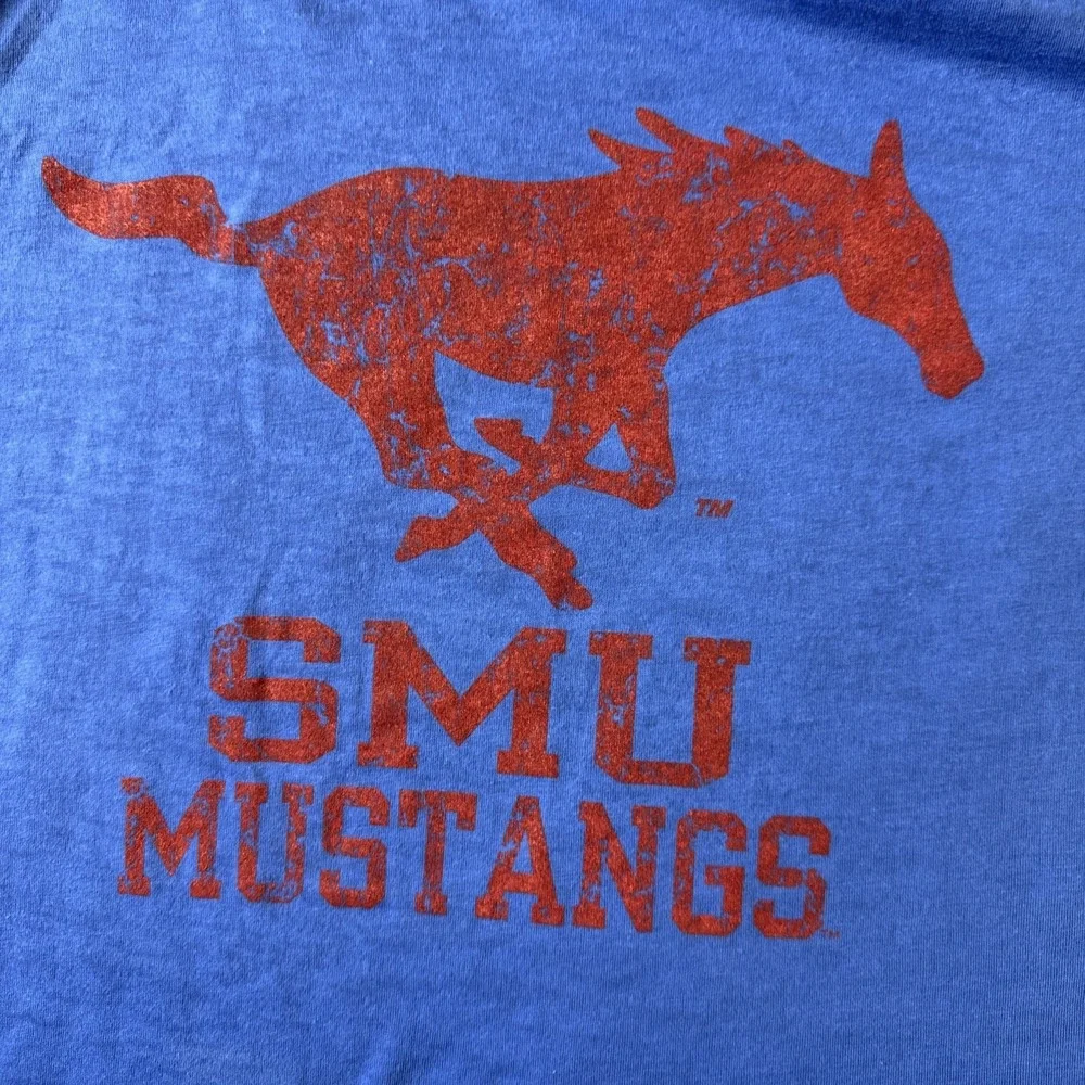 SMU Mustangs TShirt Women's Blue Size XL - Picture 6 of 6